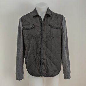 HOWE Quilted Sweater Jacket, Grey/Black S